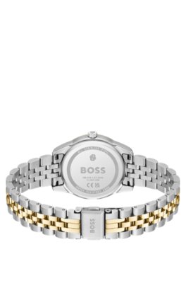 Boss Graceful two-tone watch with crystal-set bezel analoga klockor dam – bild 2