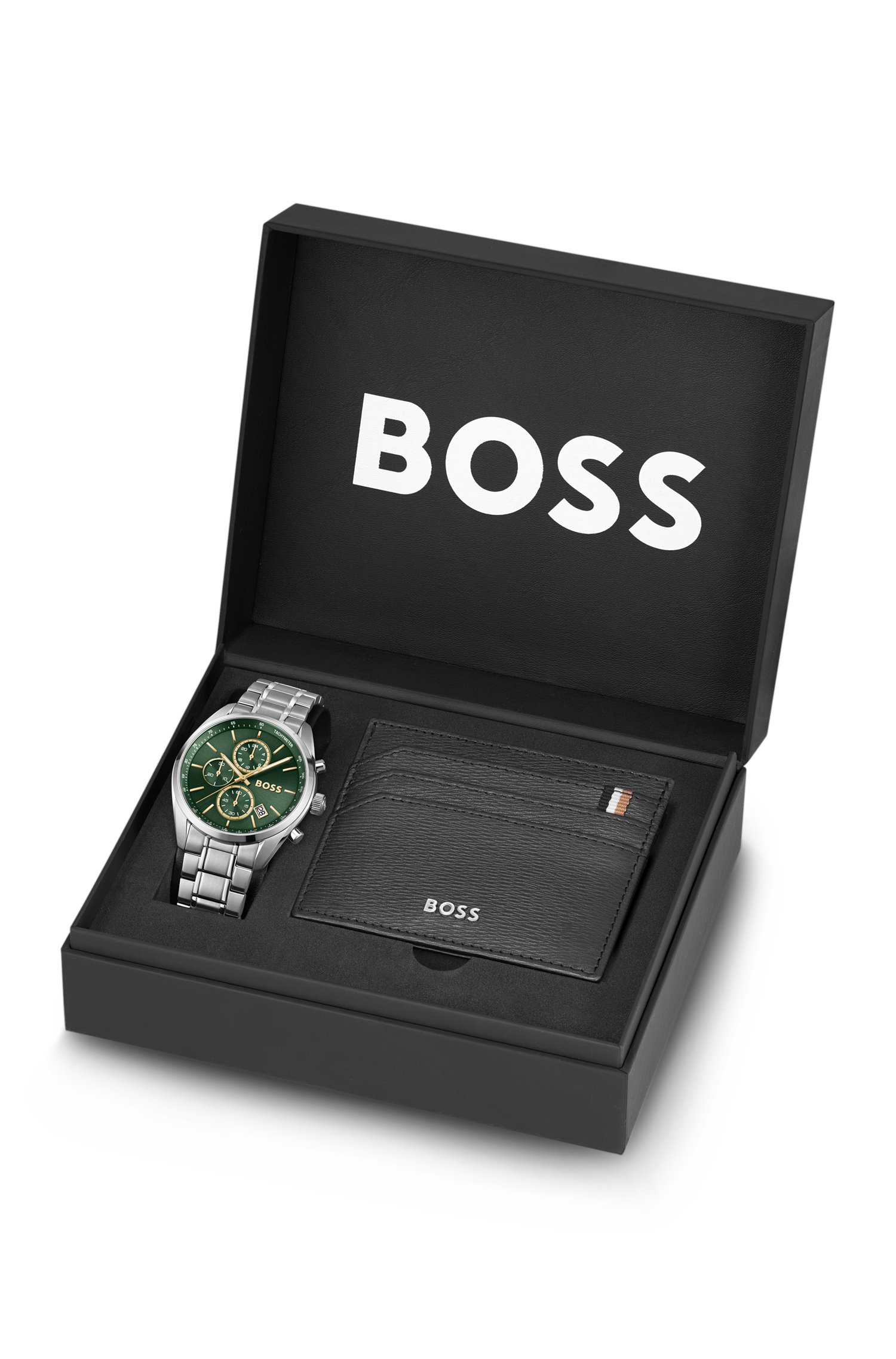 Boss Grand Prix 44 watch and card holder gift set klockor herr