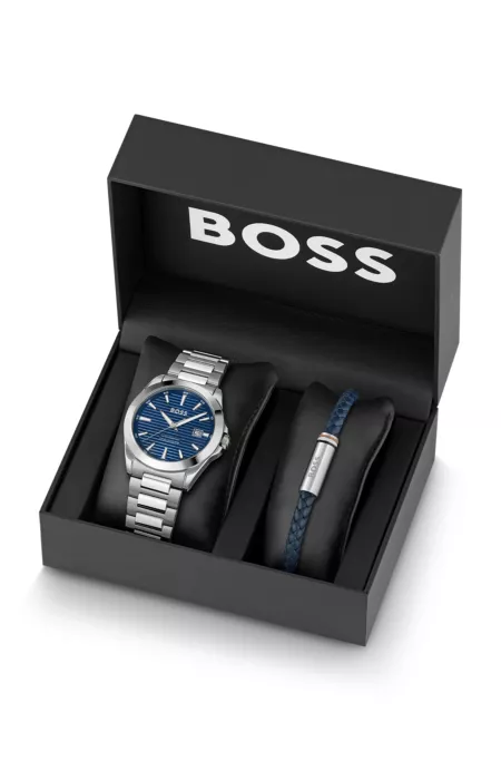 Watch and coordinating bracelet gift set