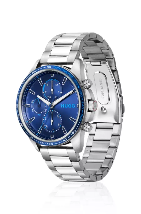 #Drift blue-dial watch in stainless steel