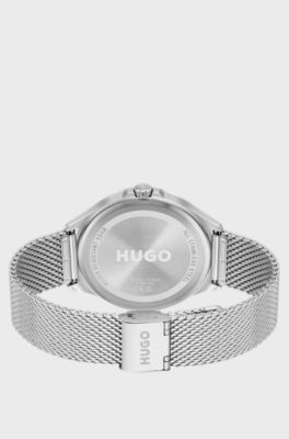 #Smash reloj con pulsera de malla, Tono plateado