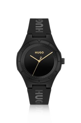#Lit all-black watch, Black