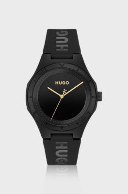 #Lit all-black watch, Black