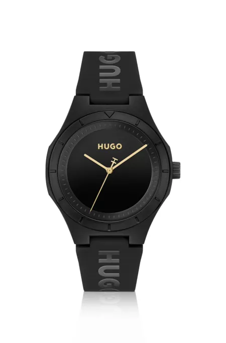 #Lit all-black watch