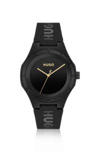 #Lit all-black watch, Black