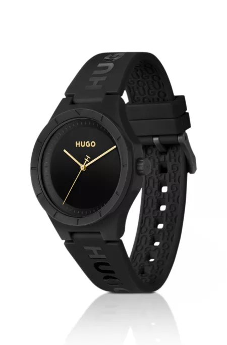 #Lit all-black watch