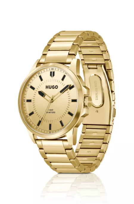 #First gold-tone watch