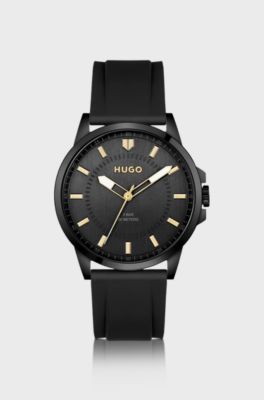 #First black-steel watch, Black