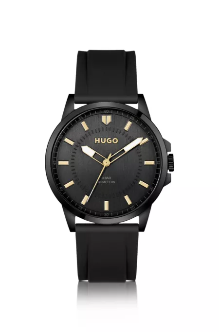 #First black-steel watch