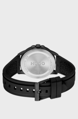 #First black-steel watch, Black