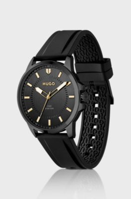 #First black-steel watch, Black