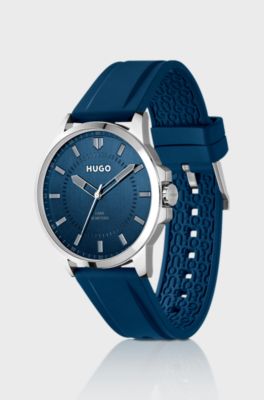 #First silicone-strap watch, Blue