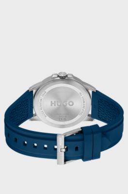 #First silicone-strap watch, Blue