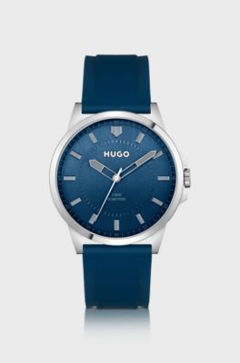 #First silicone-strap watch, Blue