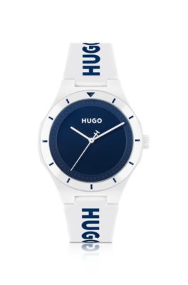 #Lit white watch, White