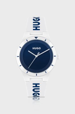 #Lit white watch, White