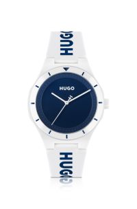 #Lit white watch, White