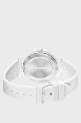 #Lit white watch, White