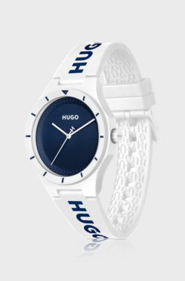 #Lit white watch, White