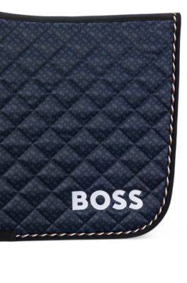 Schnell trocknende Spring-Schabracke mit Monogramm, Dunkelblau