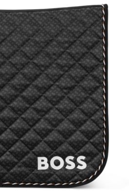 Equestrian dressage fast-drying saddle pad with monogram, Black