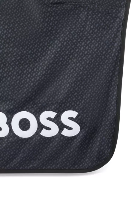 Equestrian fast-drying sweat blanket with monogram print