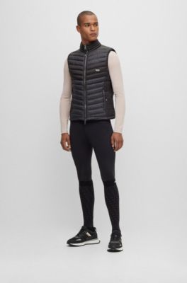 Equestrian training shirt with signature stripe and logo, Beige