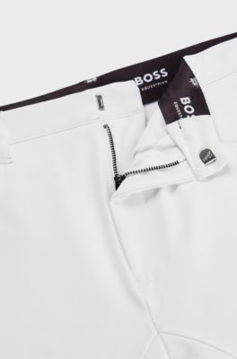 Equestrian full-grip breeches in power-sport fabric, White