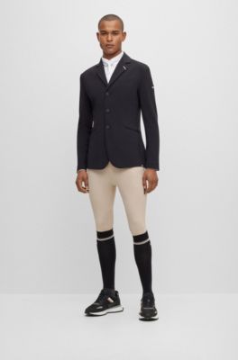 Pantalon d&rsquo;&eacute;quitation en mati&egrave;re power-stretch avec grip aux genoux, Beige