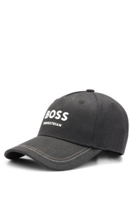 Equestrian five-panel cap with logo details