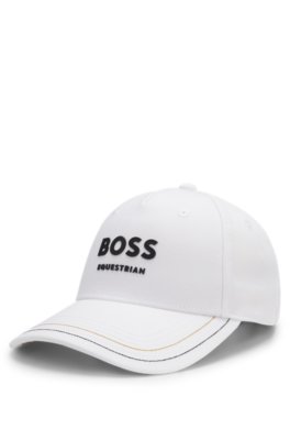 Equestrian five-panel cap with logo details