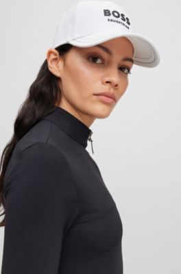 BOSS Ally-J | Casquette Pour Femme | 86% Coton, 14% Polyester | Noir | Style Décontracté - 8
