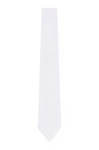 Cravate de spectacle équestre au tissage uni, Blanc