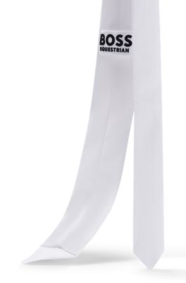 T&auml;vlingsslips f&ouml;r ridning av enf&auml;rgat v&auml;vt tyg, Vit