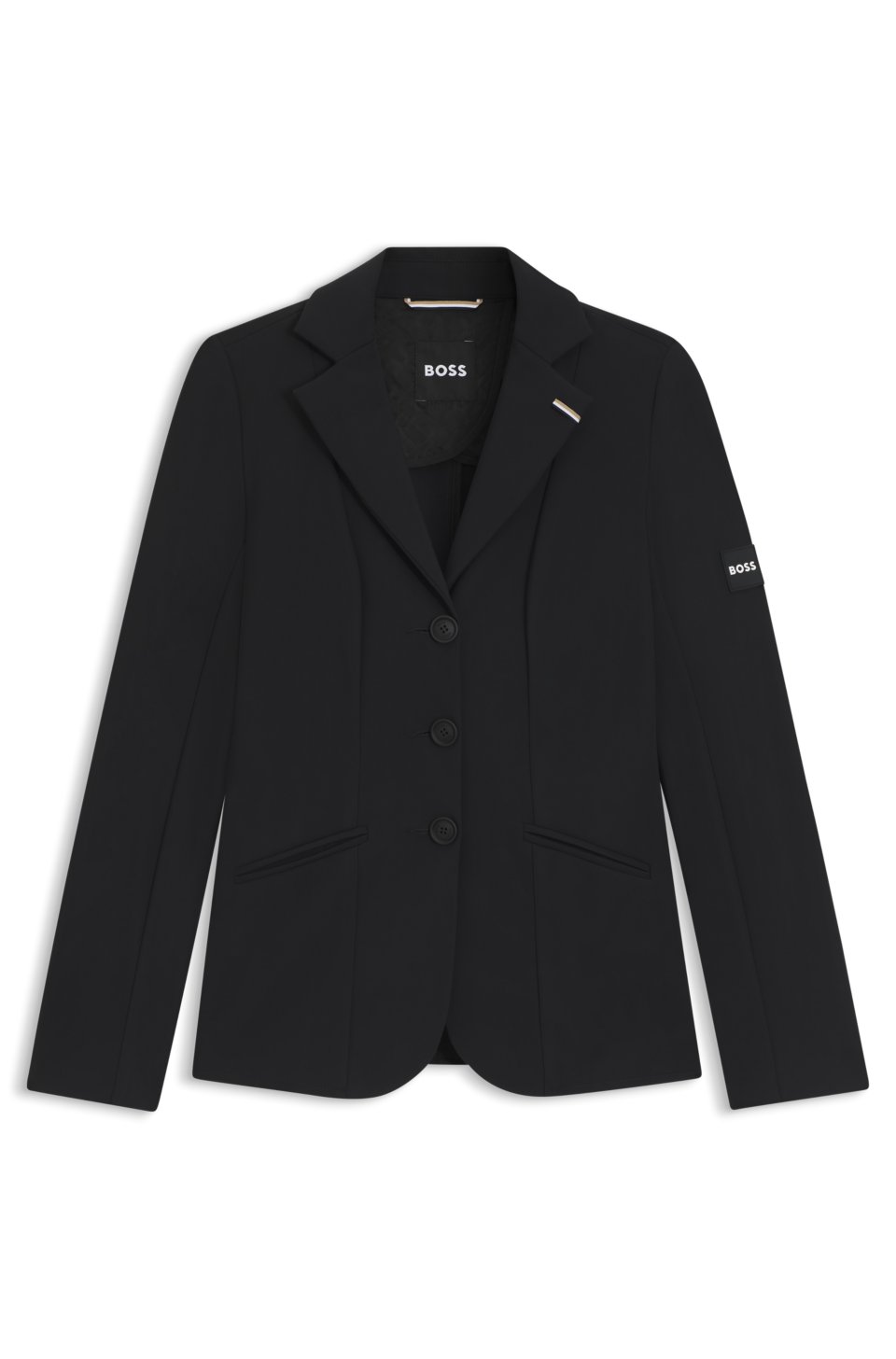 Equestrian slim-fit show jacket in power-stretch material