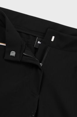 Equestrian full-grip breeches in power-stretch material, Black