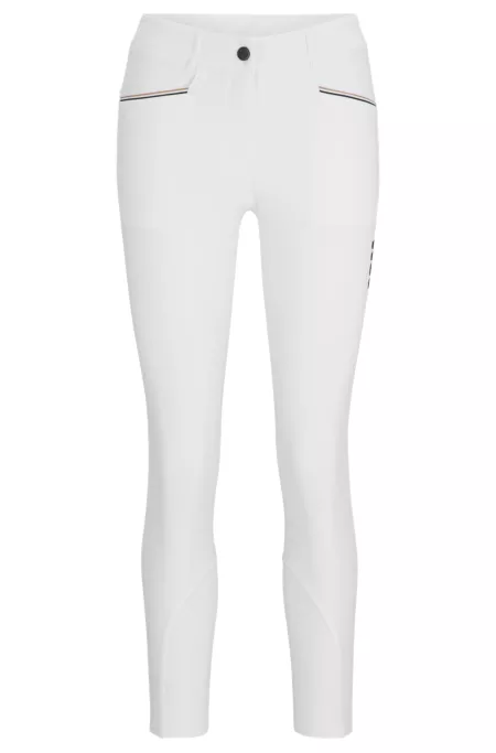 Equestrian full-grip breeches in power-stretch material