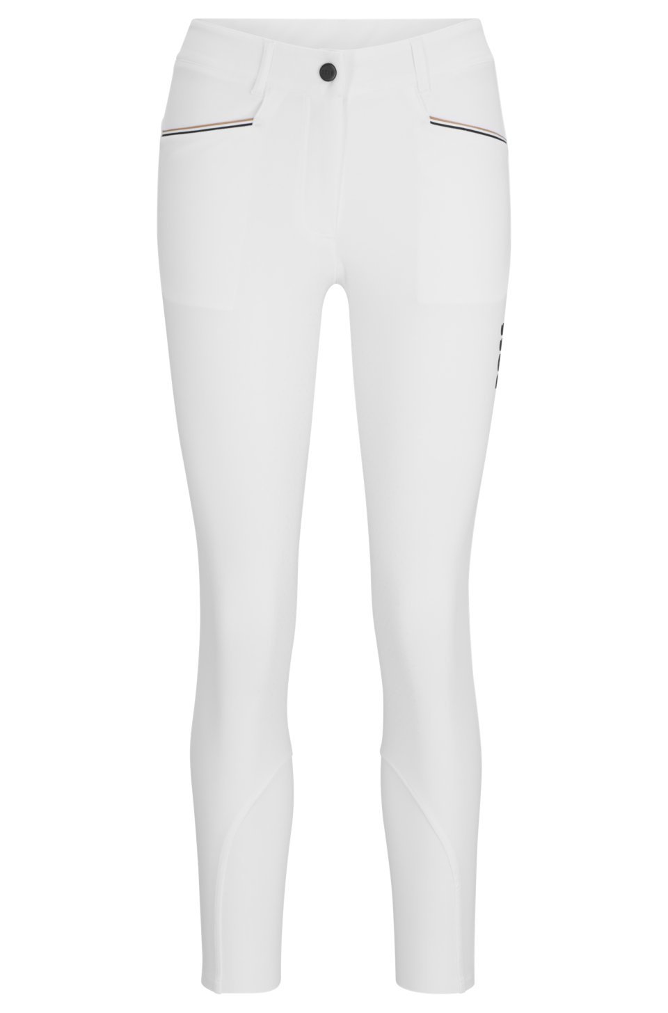 Equestrian full-grip breeches in power-stretch material
