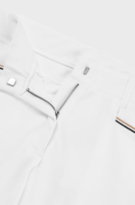 Equestrian full-grip breeches in power-stretch material, White