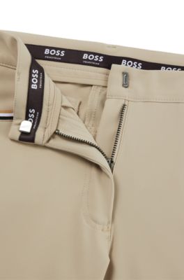Equestrian knee-grip breeches in power-stretch material, Beige