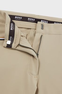 Equestrian knee-grip breeches in power-stretch material, Beige