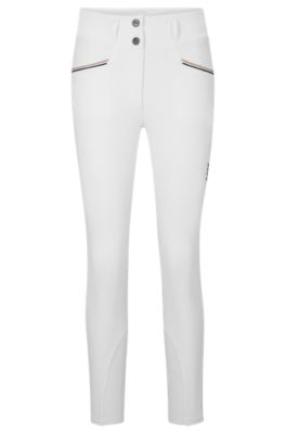 BOSS - Equestrian full-grip breeches in power-stretch material