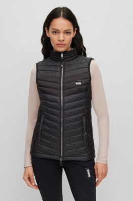 BOSS Equestrian monogram gilet with silicone logo patches