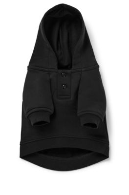 Sweat &agrave; capuche en coton pour chien &agrave; motif artistique inspir&eacute; de Khaby&nbsp;Lame, Noir