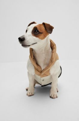 Dog reversible puffer jacket, Black