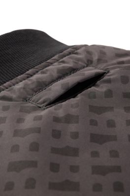 Hunde-Bomberjacke, Schwarz