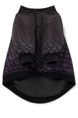 Dog bomber jacket with degrad&eacute; monograms, Black