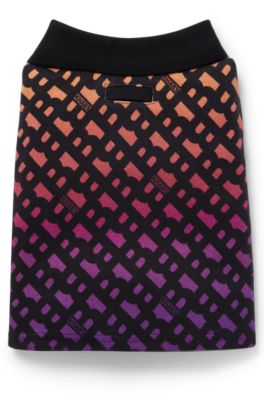 Dog polo shirt in monogrammed interlock cotton, Orange