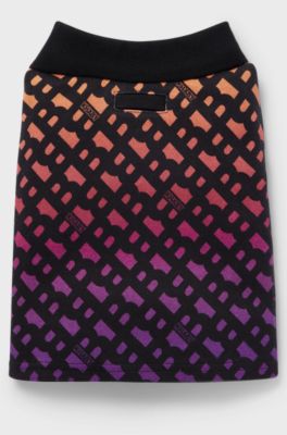 Dog polo shirt in monogrammed interlock cotton, Orange