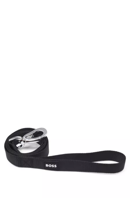 Laisse pour chien avec patch logo en silicone